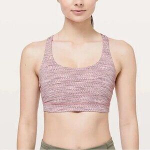 Lululemon Arrow Jacquard Antique Bark Copper Coil Energy Bra